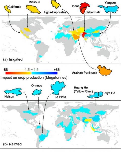 irrigated and rainfed crop production