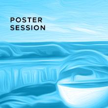 A turquoise square shows the words Poster Session