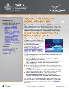 Cover of the September 2025 Around the Region in Homeland Security newsletter
