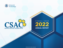 Chemical Security Analysis Center Fiscal Year 2022 Annual Report Cover