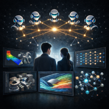 Image showing robots and various AI applications