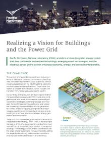 An image of a flyer about buildings and the power grid