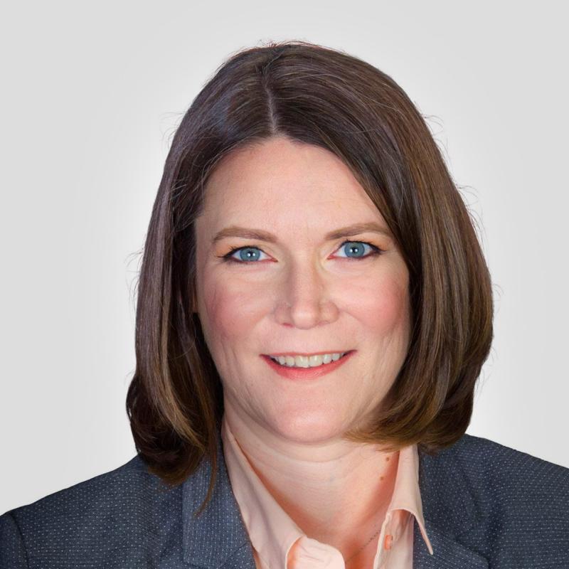 Smiling dark haired woman