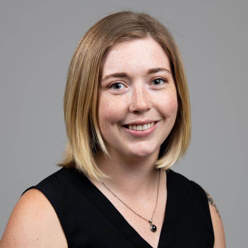 Emily Nienhuis holds a PhD in materials science and leads the IDREAM EFRC Early Career Network