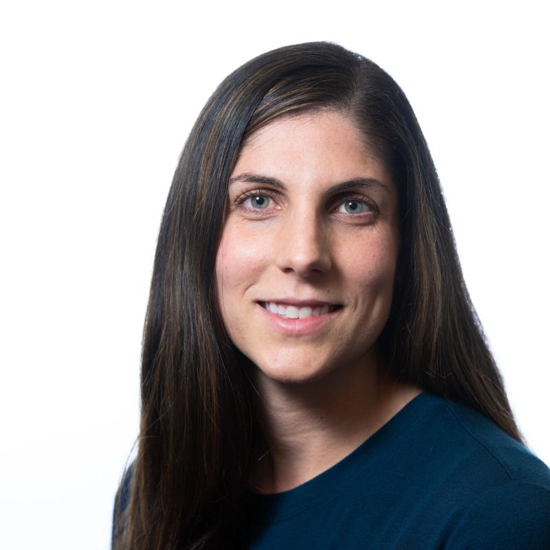 Portrait of Katherine Muller on white background 