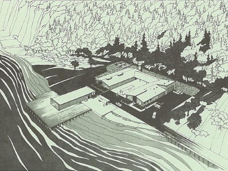 archival sketch of the PNNL Sequim research center