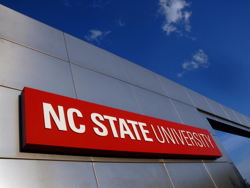 North Carolina State Campus Sign