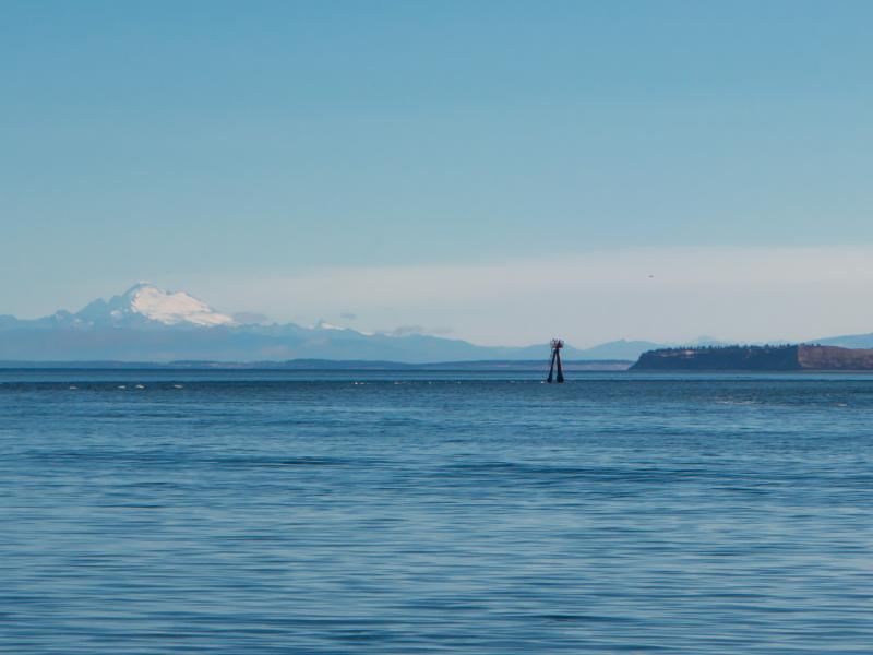View from the PNNL-Sequim campus looking at the Strait of Juan de Fuca