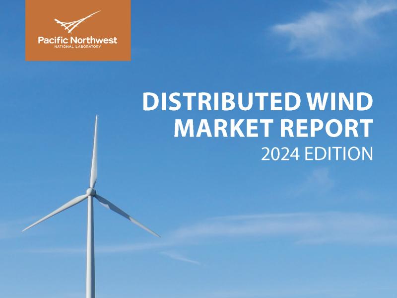 Cover page of the Distributed Wind Market Report 2024 Edition