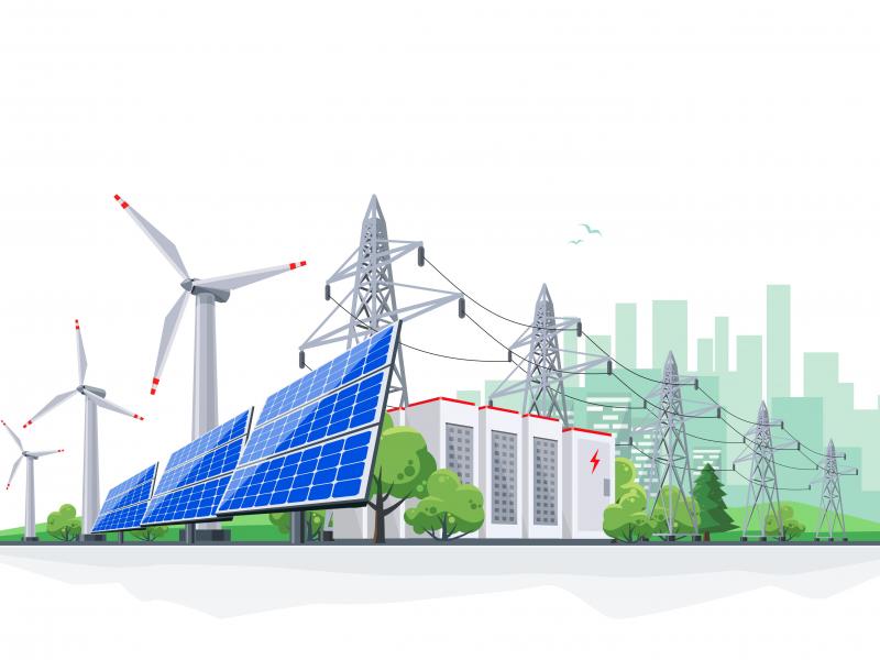 Economic dispatch can incorporate renewables and energy storage with the grid