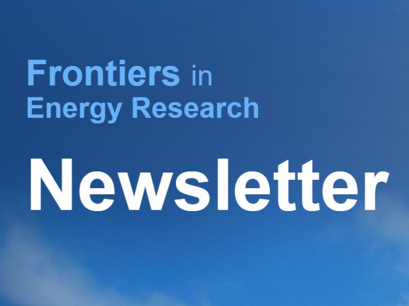 Screenshot of the Frontiers Newsletter online