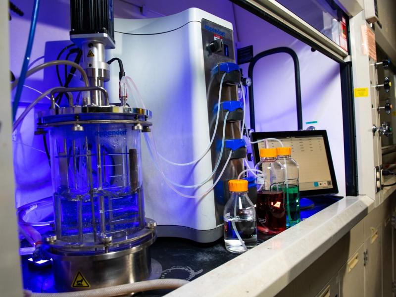 Battery research setup in lab