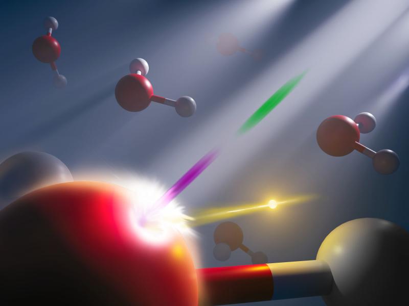 X-ray impact on liquid water 