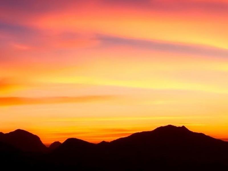 Sunset with clouds