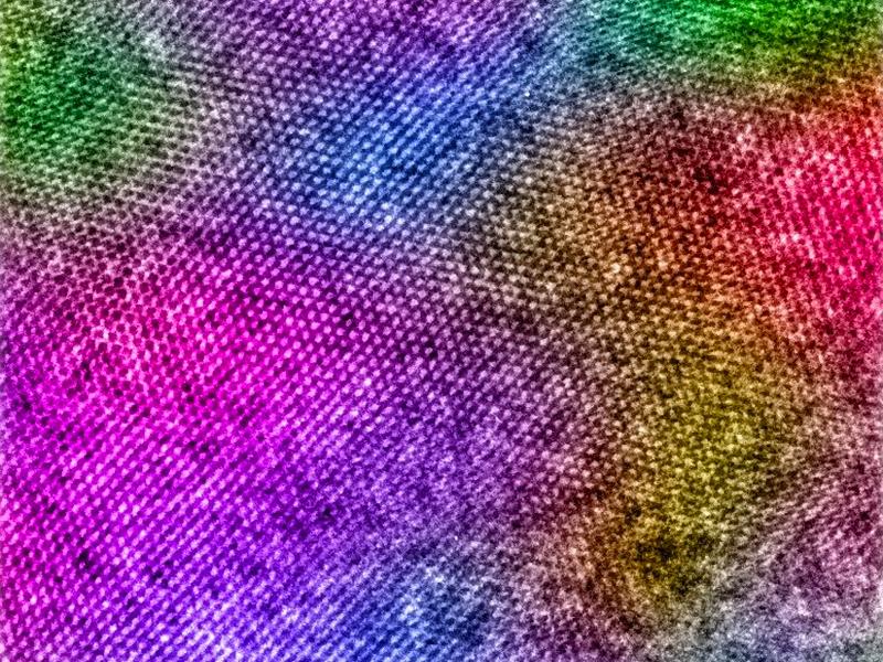 Colorized version of the atomic-resolution crystal pattern of ice