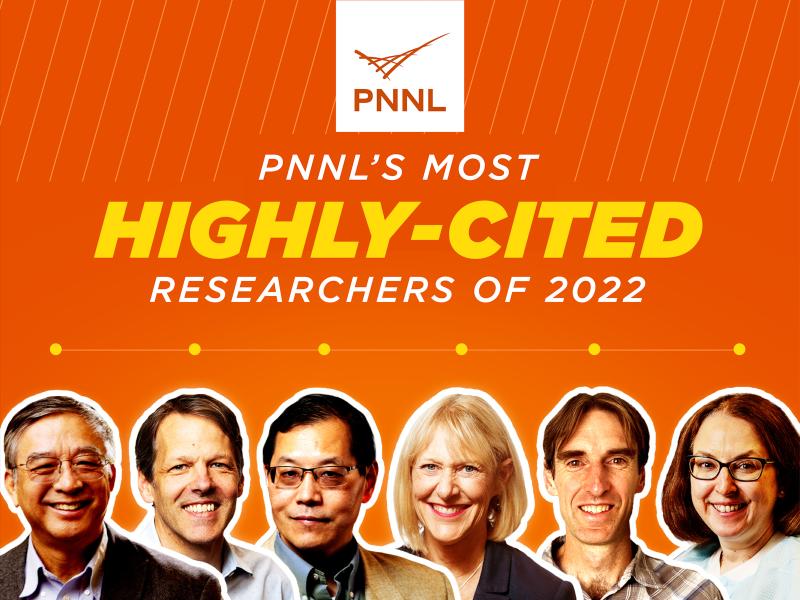 Group image of PNNL's most highly-cited researchers of 2022