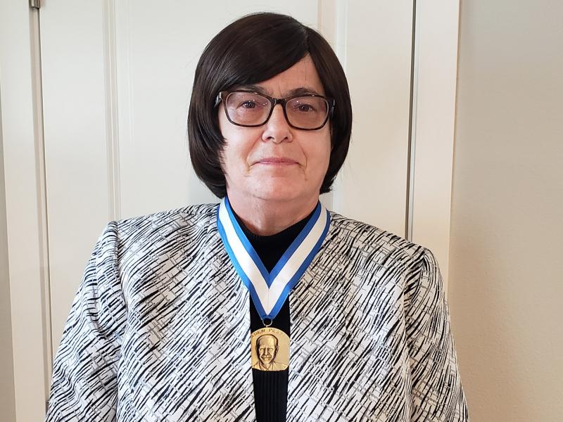 Evelyn Hirt received the IEEE award for volunteerism