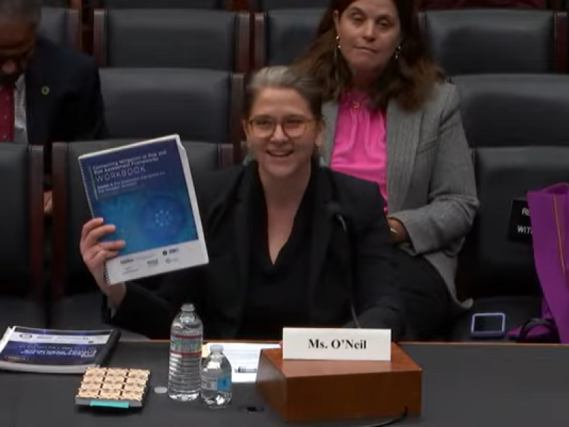 Rebecca O'Neil testifying at Congress