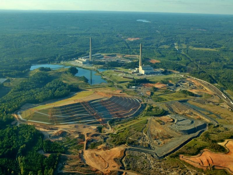 A factory in the midst of a forest