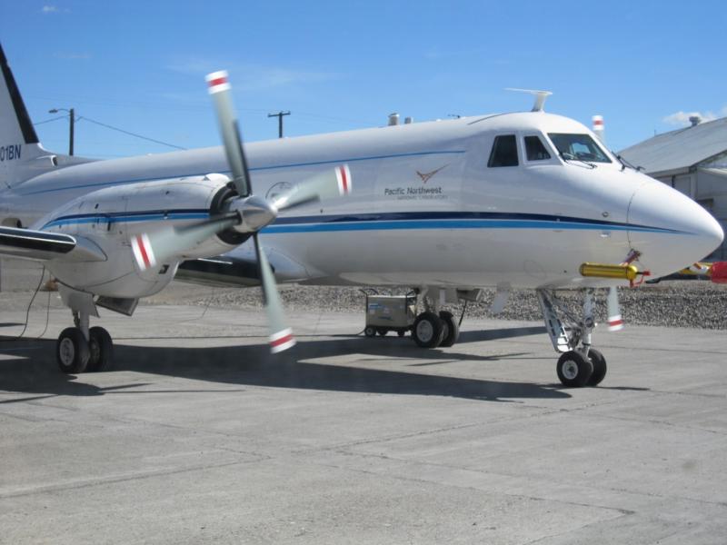 Photograph of a small airplane