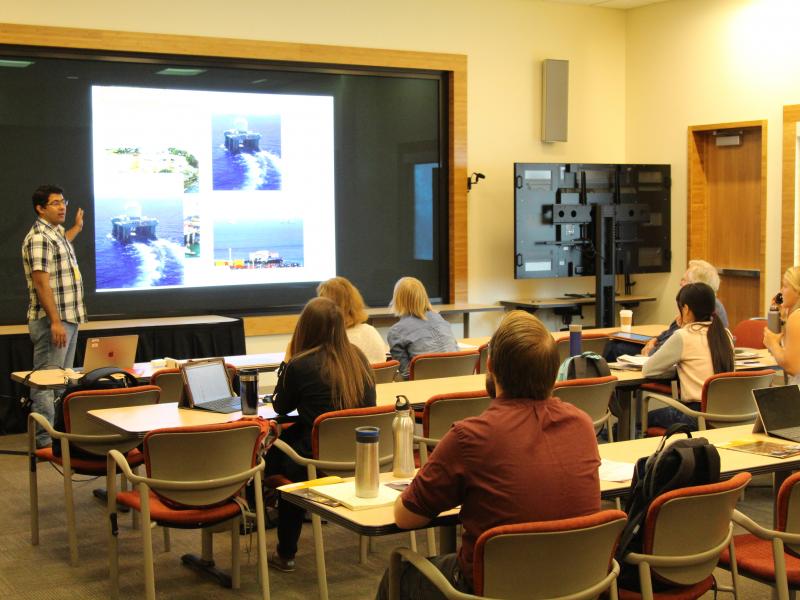 PNNL scientist Nitin Bharadwaj teaches UW students