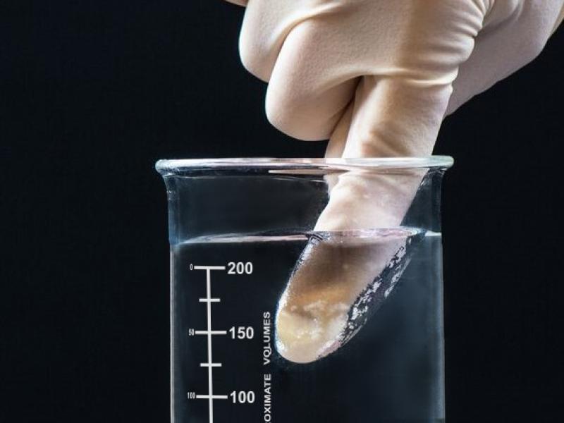 ElastiDry is superhydrophobic material that completely repels liquids.