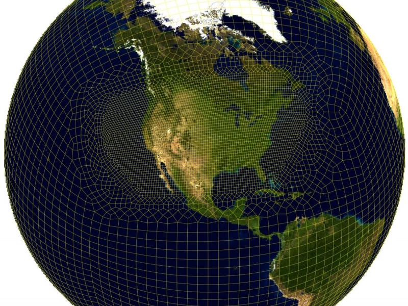 schematic of a globe