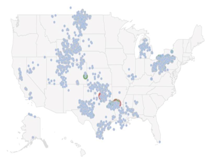 Map of U.S. lithium sources
