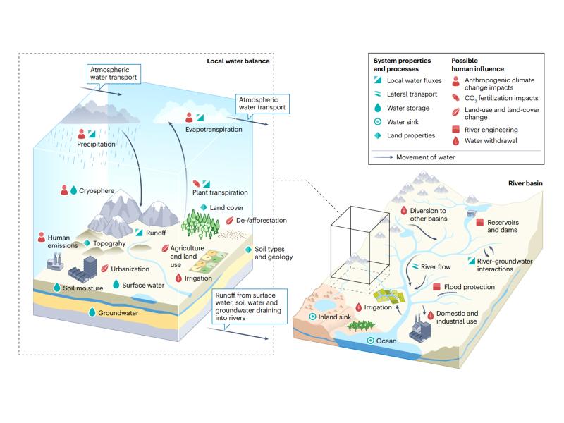 Local water balance chart