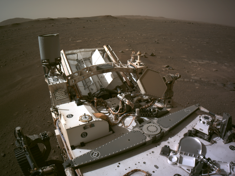 Photo taken aboard NASA's Perserverance Mars rover