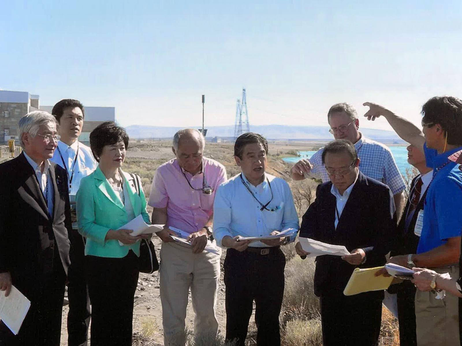 Japanese visitors to Hanford