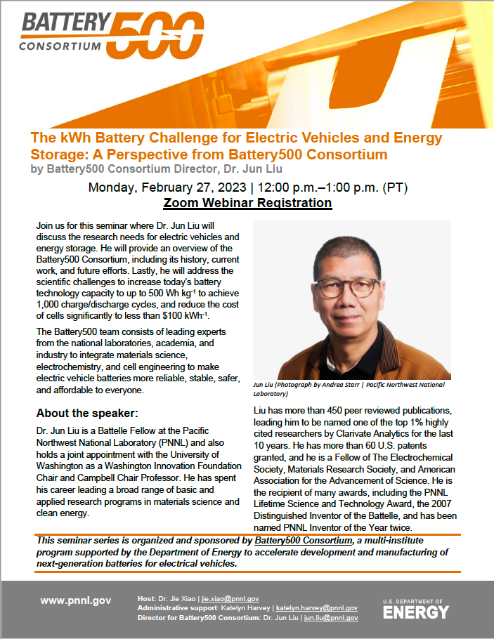 Batt500 Seminar Series - February 