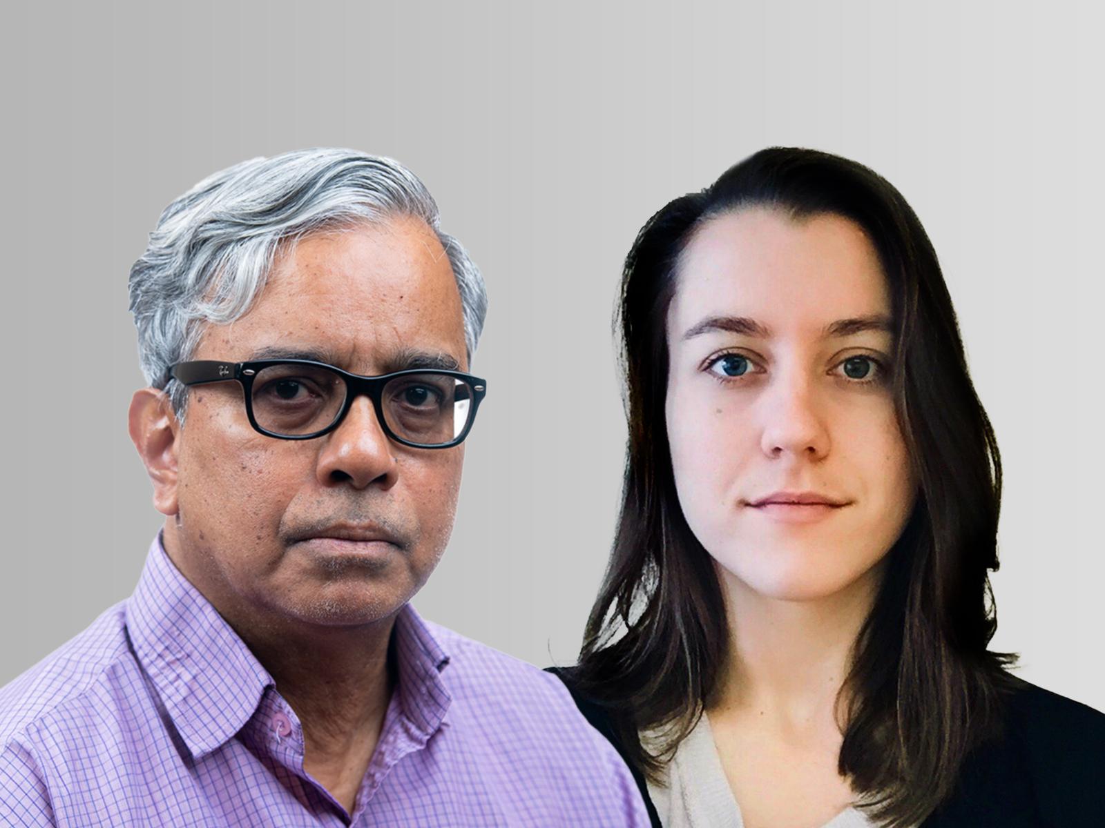 Composite photo of Kendall Mongird and Vish Viswanathan 